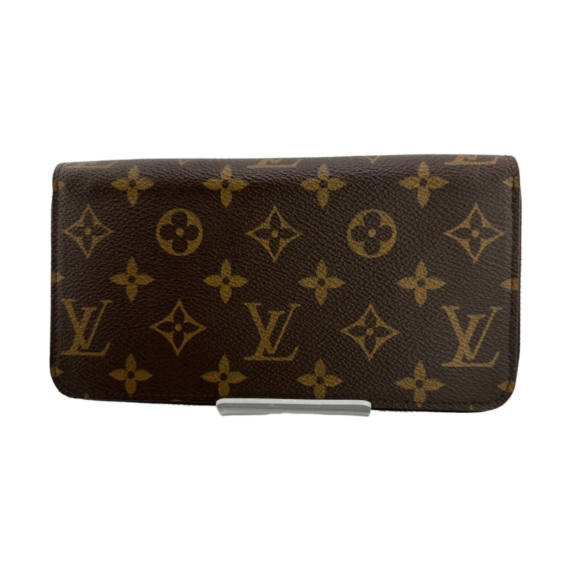 Louis Vuitton Monogram Brown Monogram Long Wallet (Bi-Fold) (Pre-Owned)