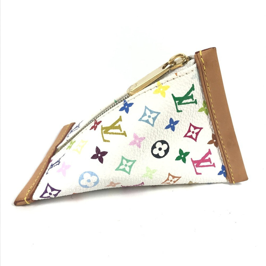 Louis Vuitton Blanc White Monogram Multicolore Coin Purse/Coin Case (Pre-Owned)