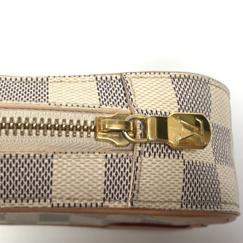 Louis Vuitton Damier Azur White Damier Azur Pochette Shoulder Bag (Pre-Owned)