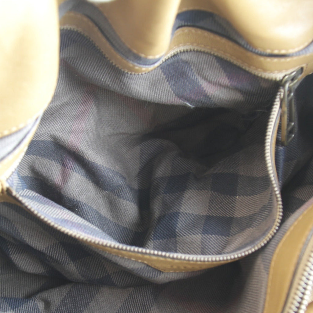 Burberry Brown Leather Tote Bag (Pre-Owned)