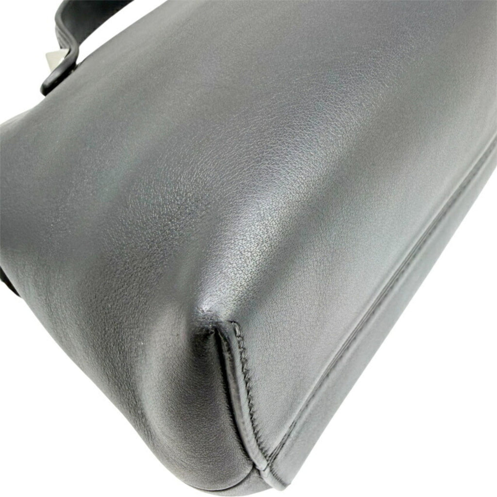 Fendi By The Way Black Leather Shoulder Bag (Pre-Owned)