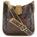 Louis Vuitton Brown Galle Orange Monogram Perforated Shoulder Bag (Pre-Owned)