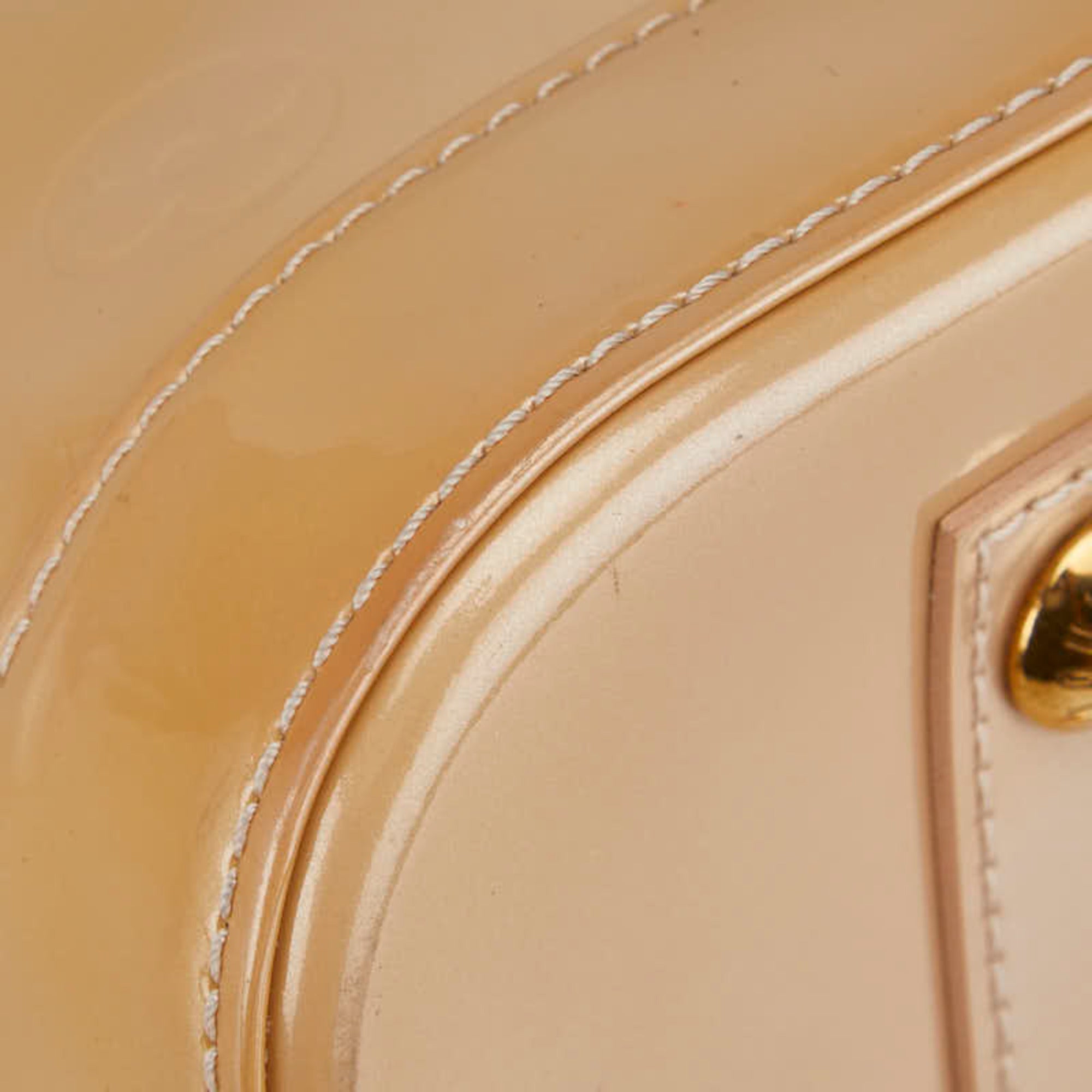 Louis Vuitton Beige Poodle Monogram Vernis Handbag (Pre-Owned)