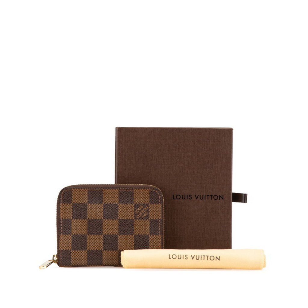 Louis Vuitton Brown Pvc Leather Coin Purse/Coin Case (Pre-Owned)