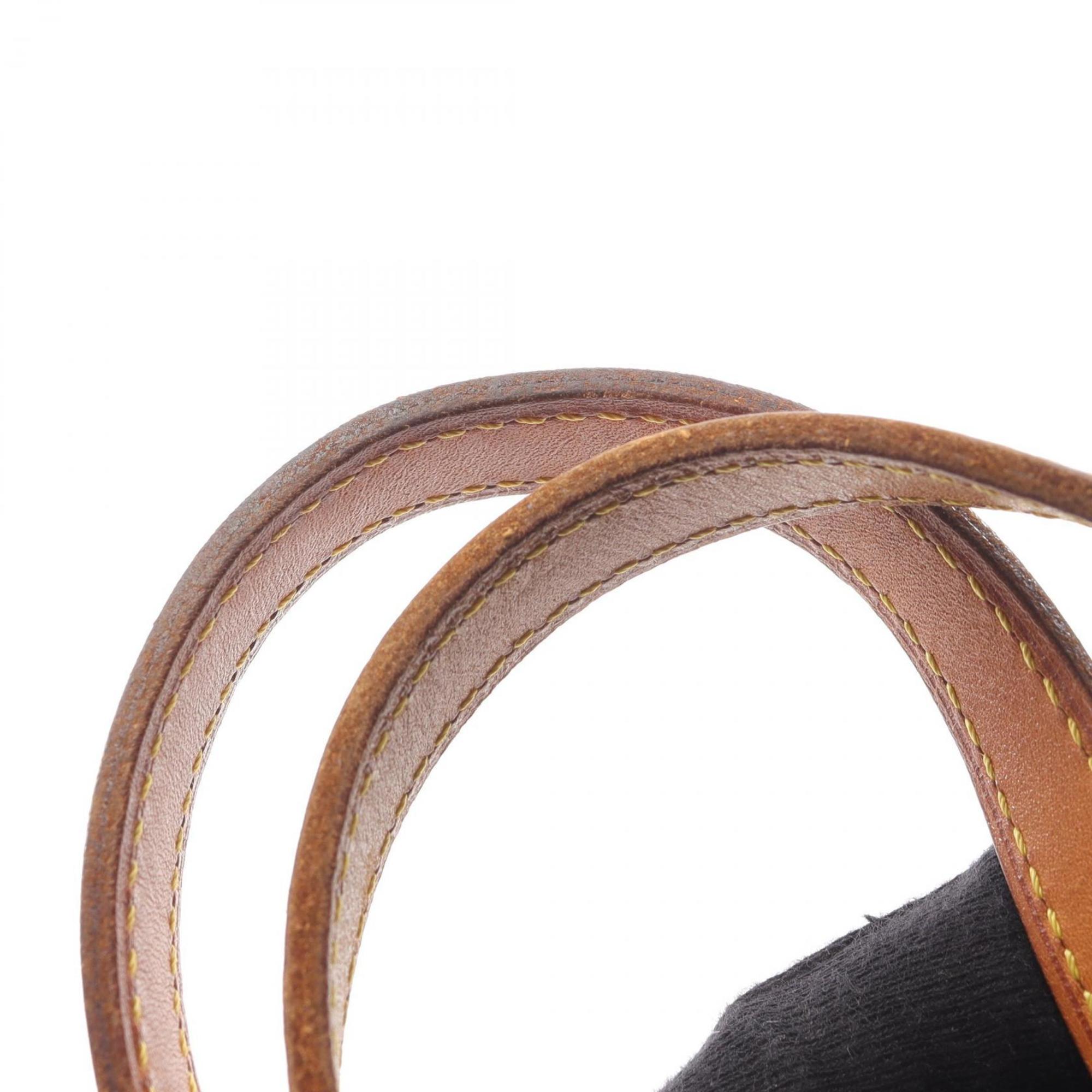 Louis Vuitton Monogram Brown Coated Canvas Leather Handbag (Pre-Owned)
