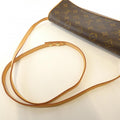 Louis Vuitton Marron Coated Canvas Pochette Shoulder Bag (Pre-Owned)
