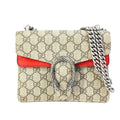 Gucci Beige Red Color Gg Supreme Shoulder Bag (Pre-Owned)