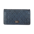 Chanel Navy Leather Wallet (Bi-Fold) (Pre-Owned)