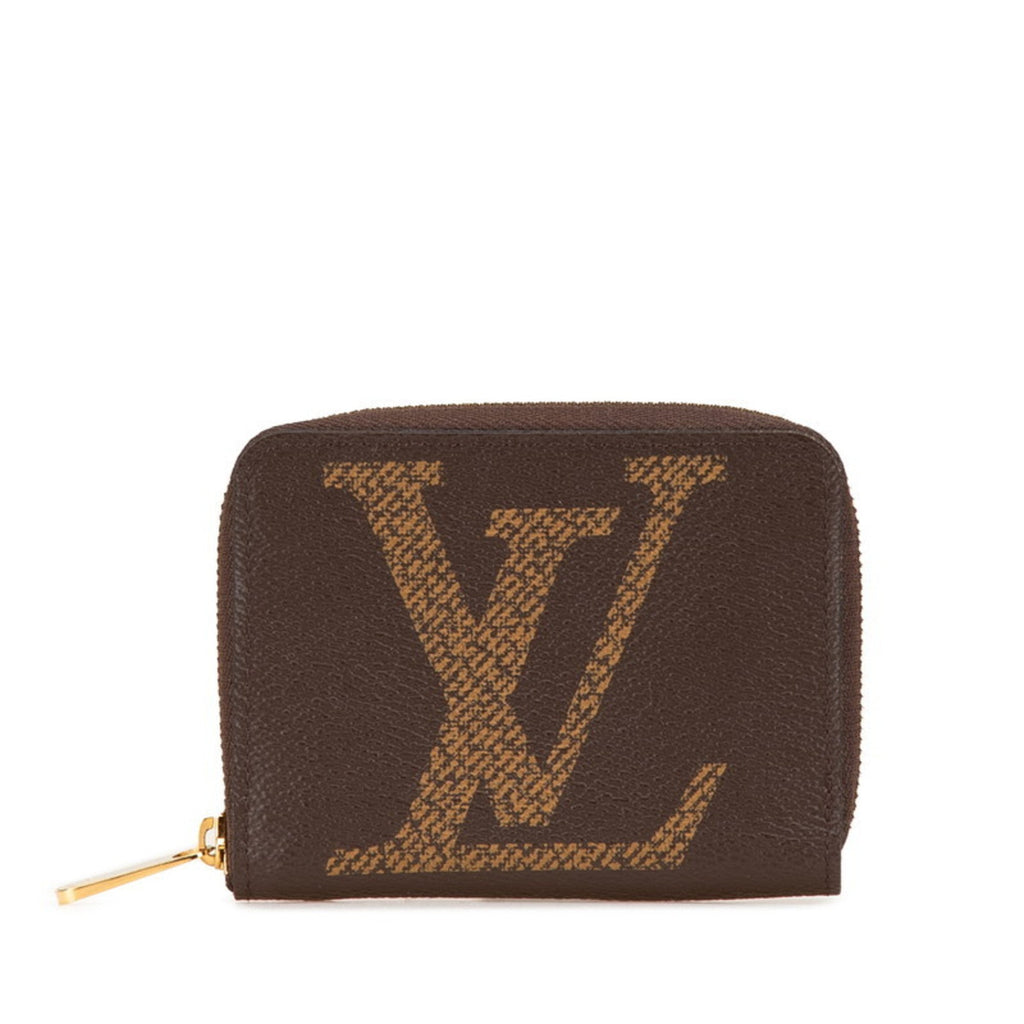 Louis Vuitton Brown Pvc Leather Coin Purse/Coin Case (Pre-Owned)