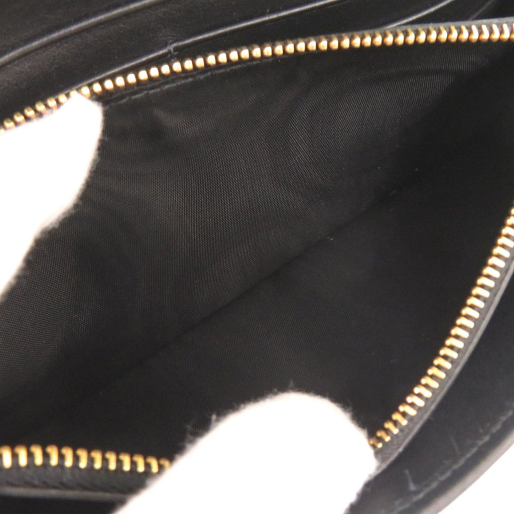 Prada Black Nylon Leather Long Wallet (Bi-Fold) (Pre-Owned)