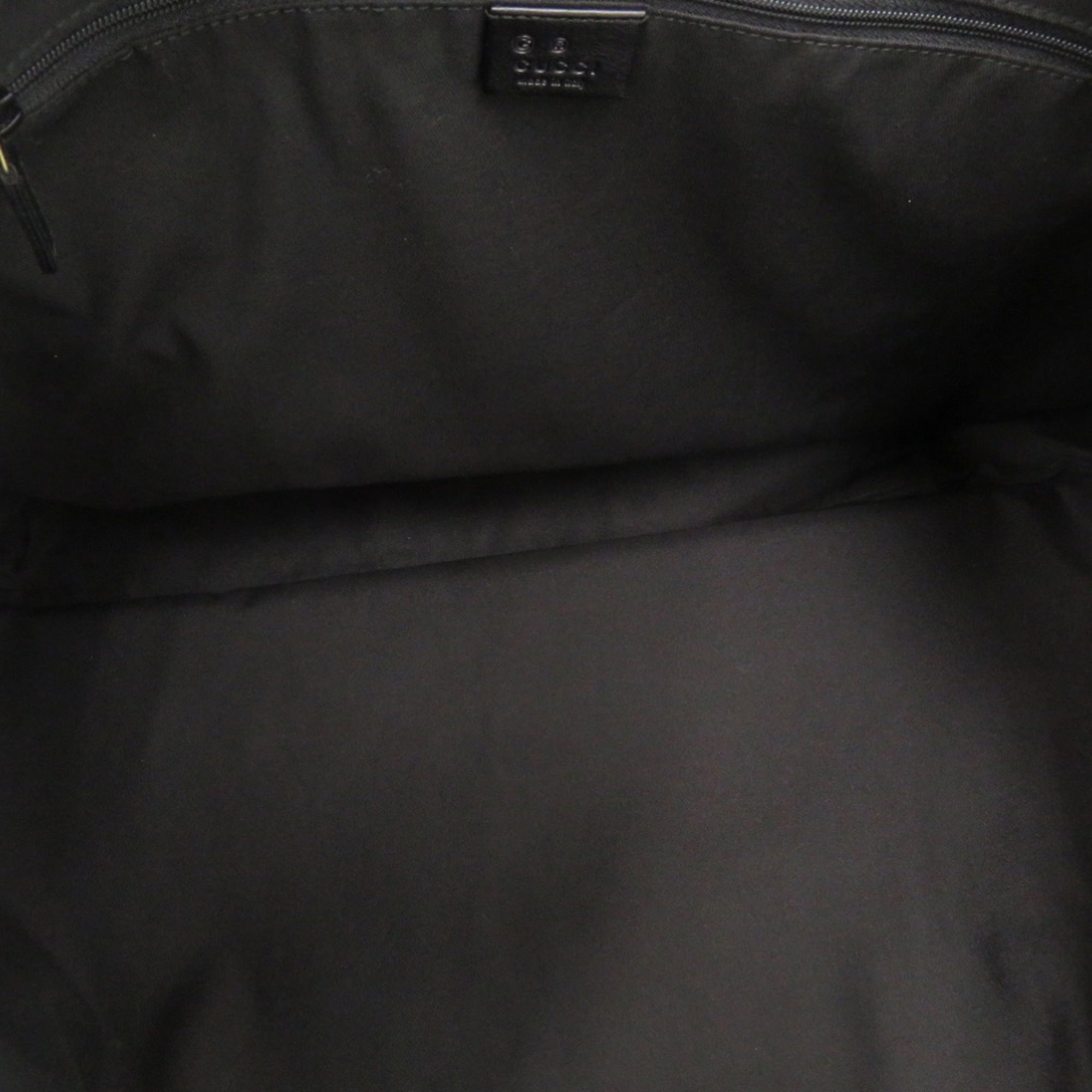 Gucci Black Canvas Leather Tote Bag (Pre-Owned)