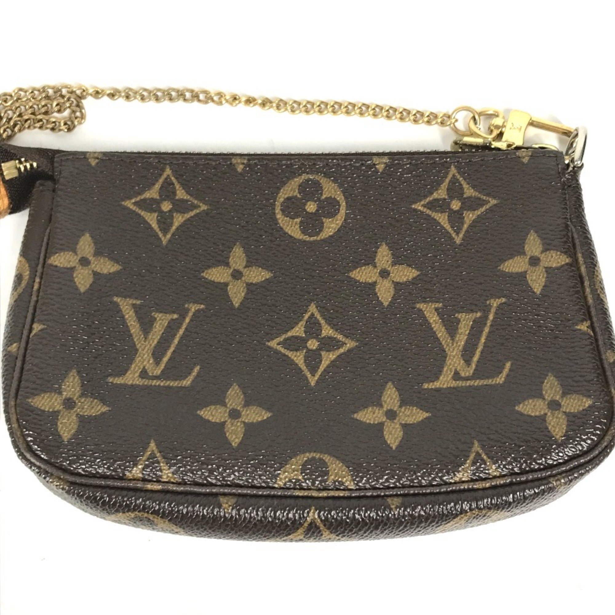 Louis Vuitton Brown Canvas Handbag Pochette (Pre-Owned)