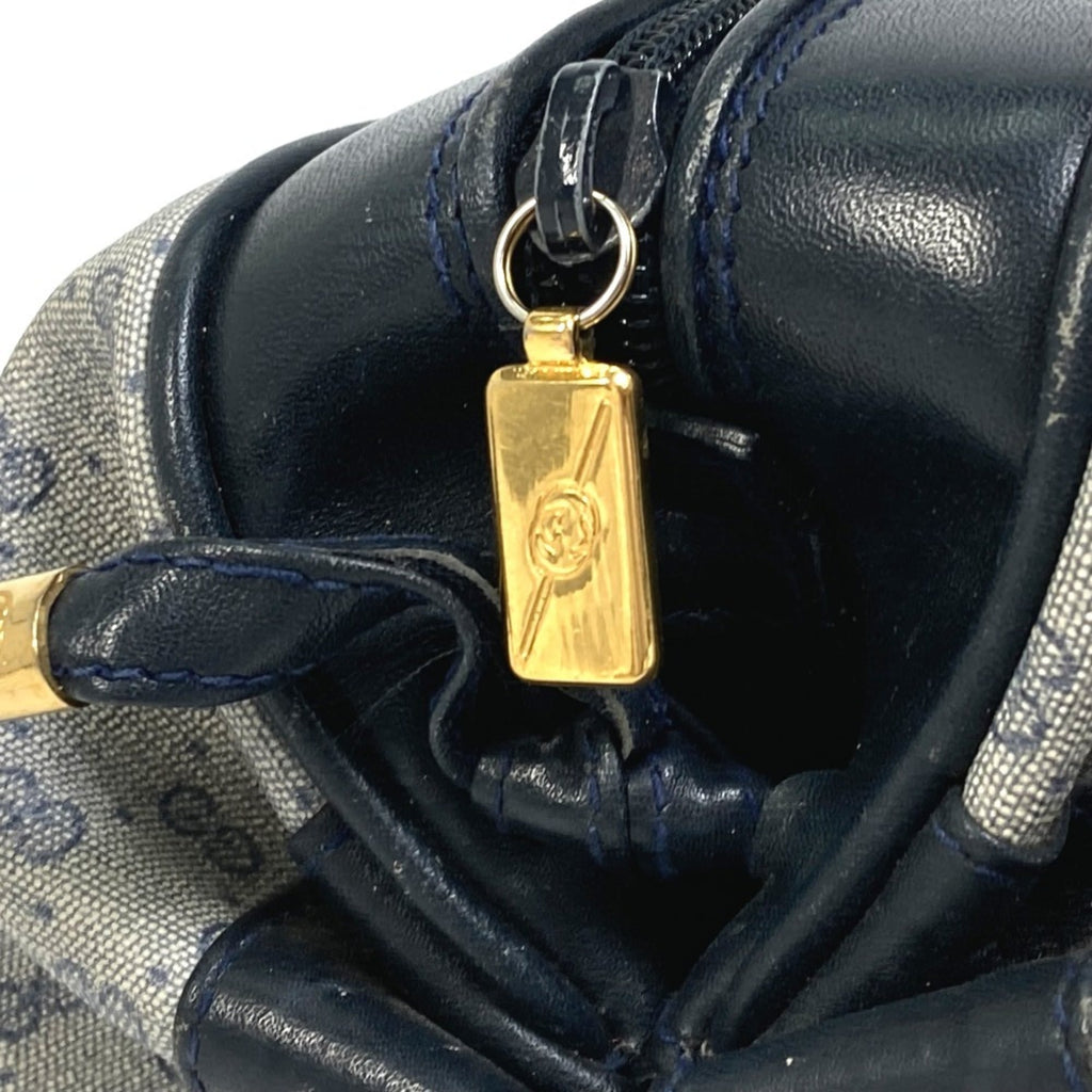 Gucci Navy Pvc Leather Pochette Shoulder Bag (Pre-Owned)