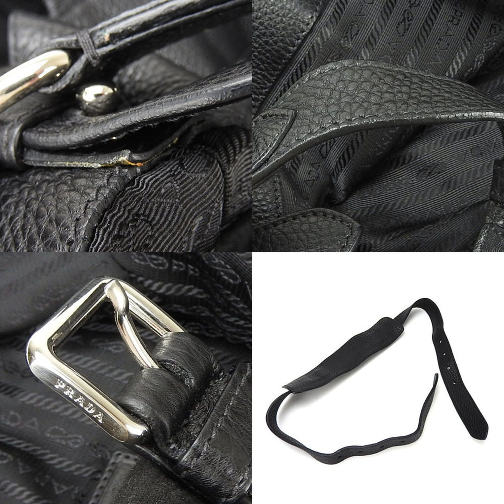 Prada Black Nero Tessuto Shoulder Bag Tote Bag (Pre-Owned)