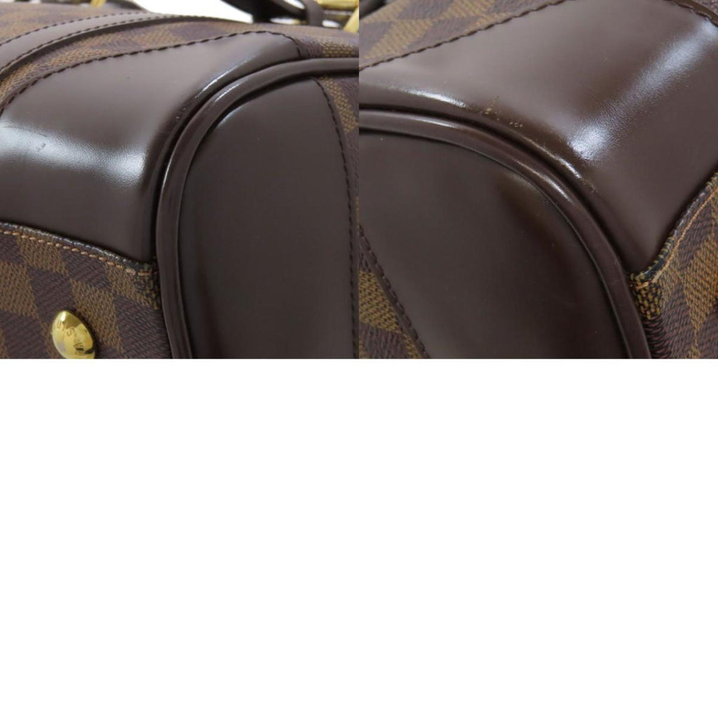 Louis Vuitton Brown Ebene Damier Canvas Boston Bag (Pre-Owned)