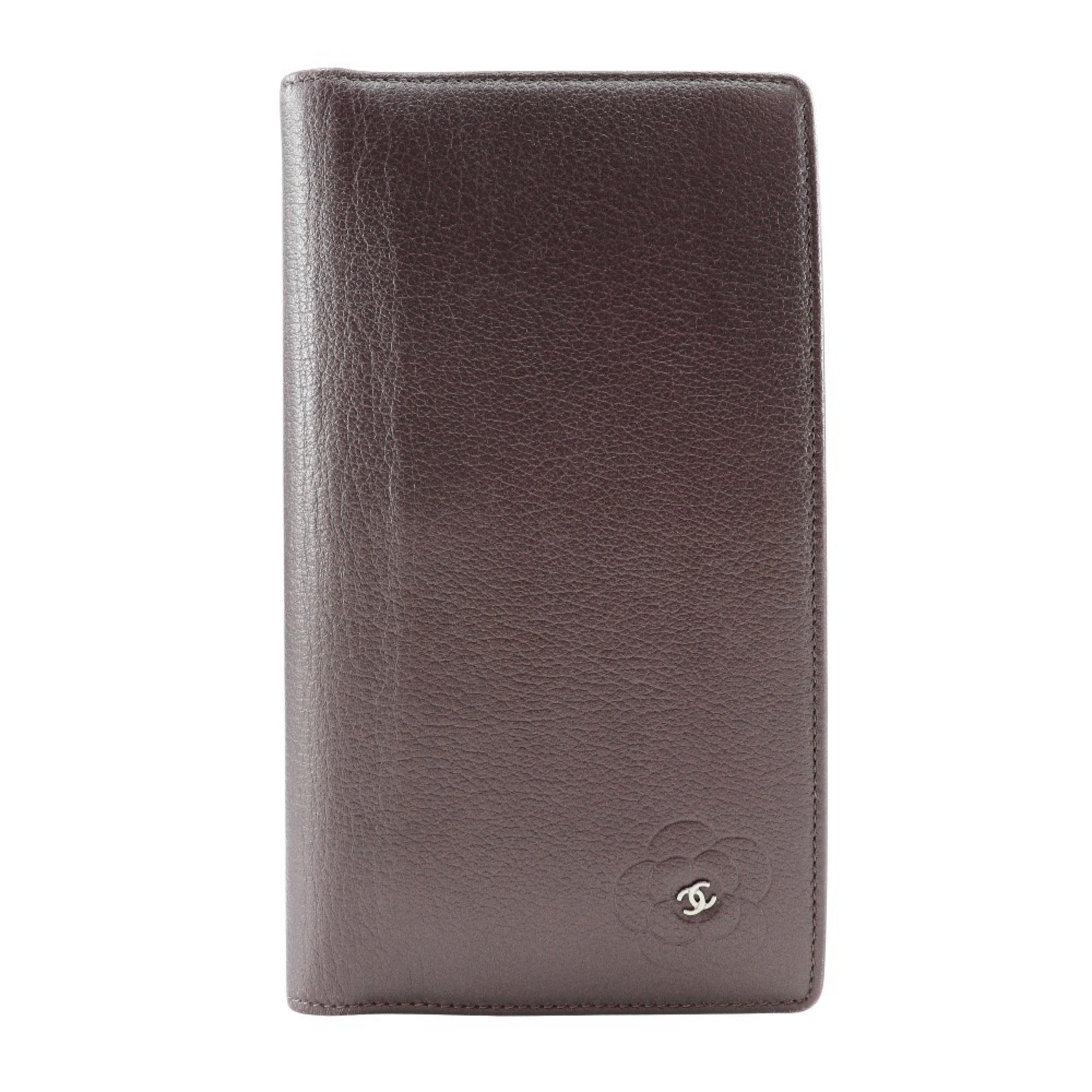 Chanel Metallic Purple Leather Long Wallet (Bi-Fold) (Pre-Owned)