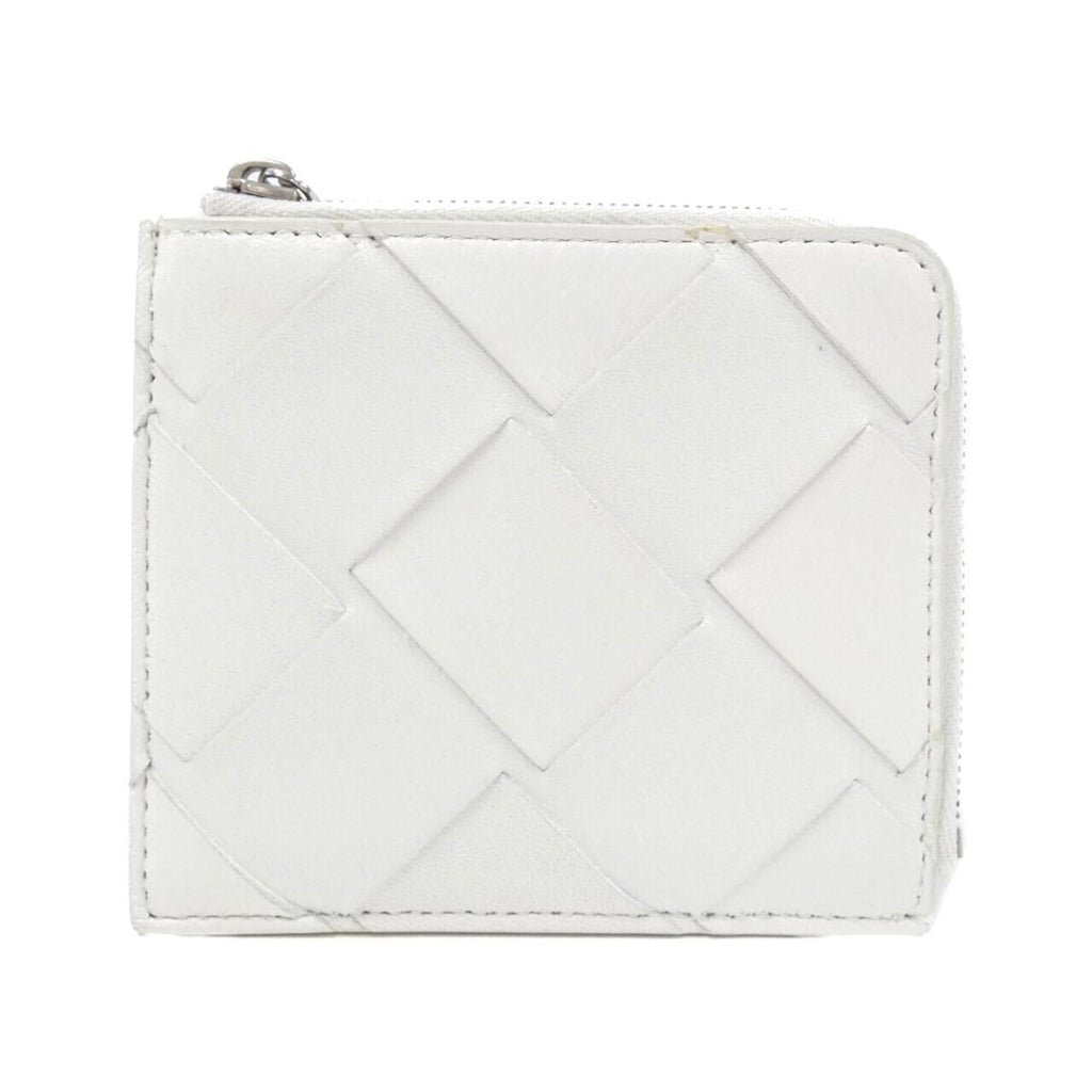 Bottega Veneta White Leather Wallet (Bi-Fold) (Pre-Owned)