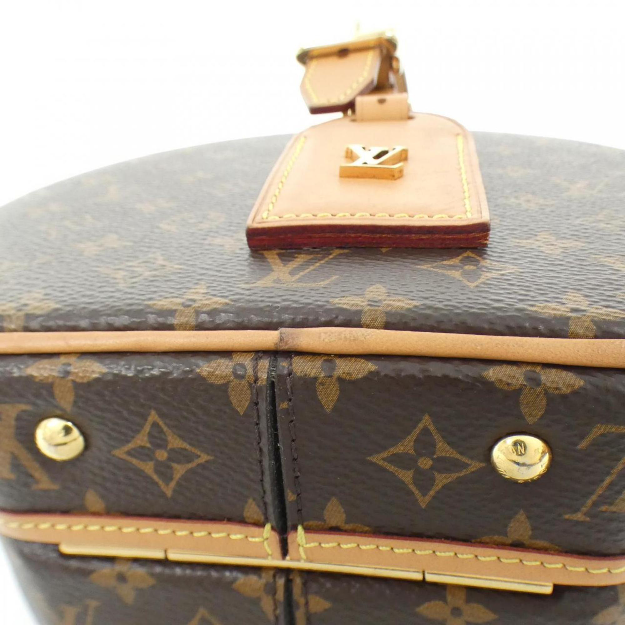 Louis Vuitton Monogram Marron Coated Canvas Handbag (Pre-Owned)