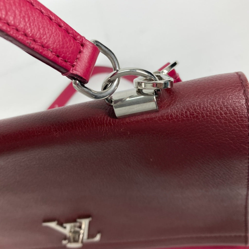 Louis Vuitton Purple Leather Handbag (Pre-Owned)