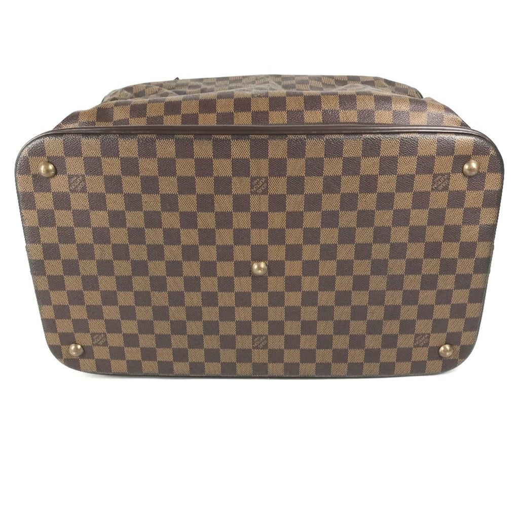 Louis Vuitton Damier Brown Ebene Damier Canvas Boston Bag Handbag (Pre-Owned)
