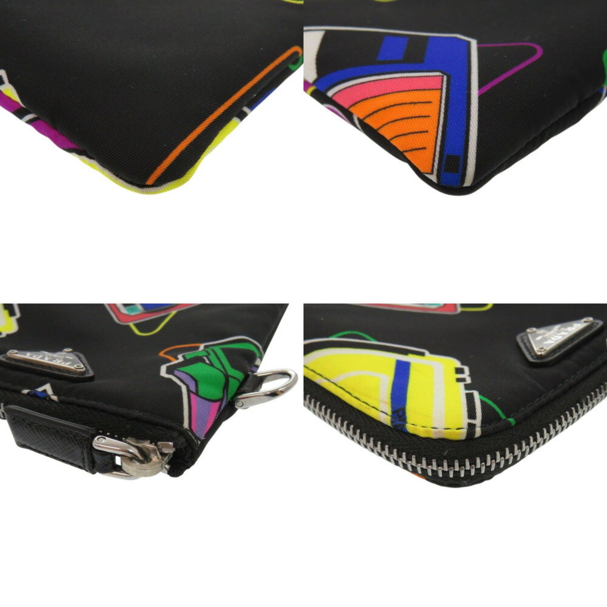 Prada Black Nylon Pouch Shoulder Bag (Pre-Owned)