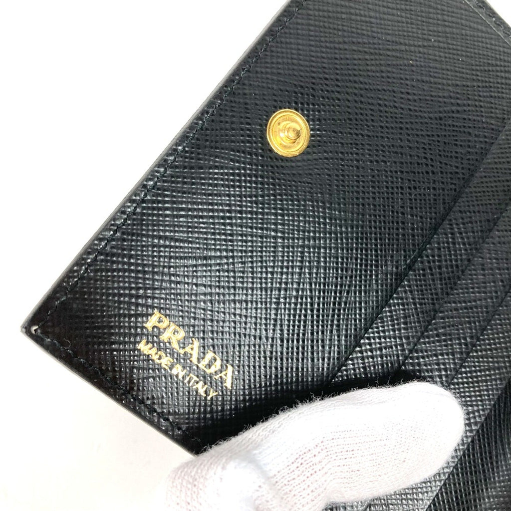 Prada Black Leather Wallet (Bi-Fold) (Pre-Owned)
