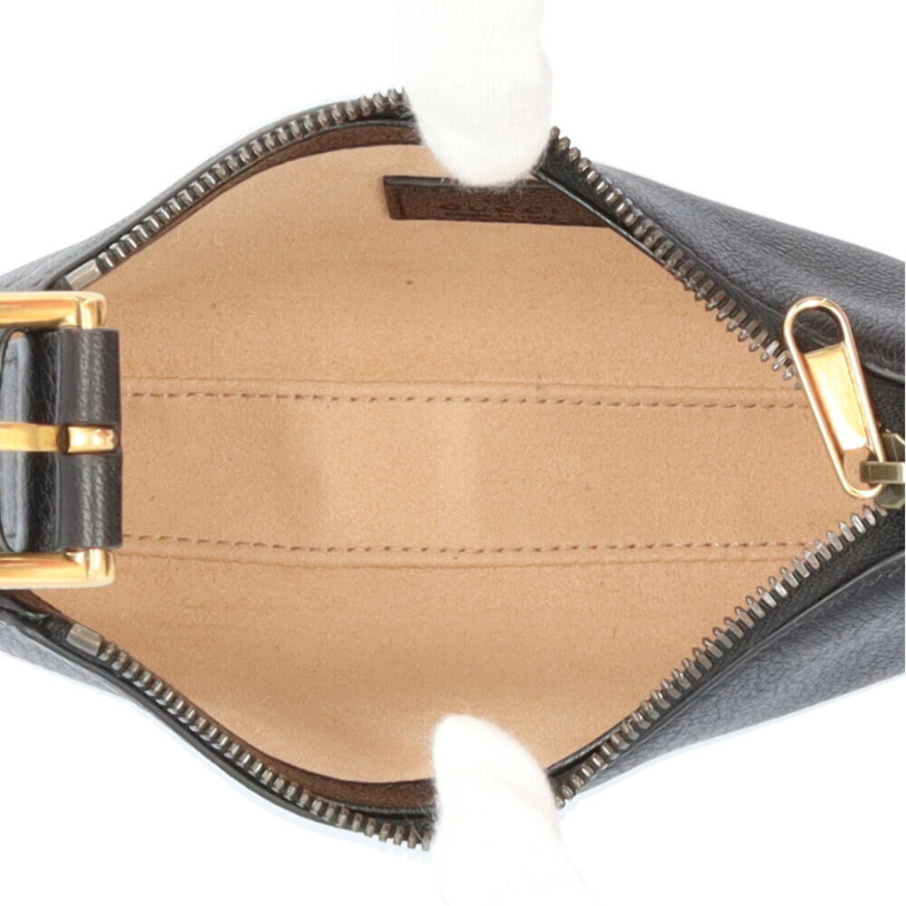 Gucci Black Leather Handbag (Pre-Owned)