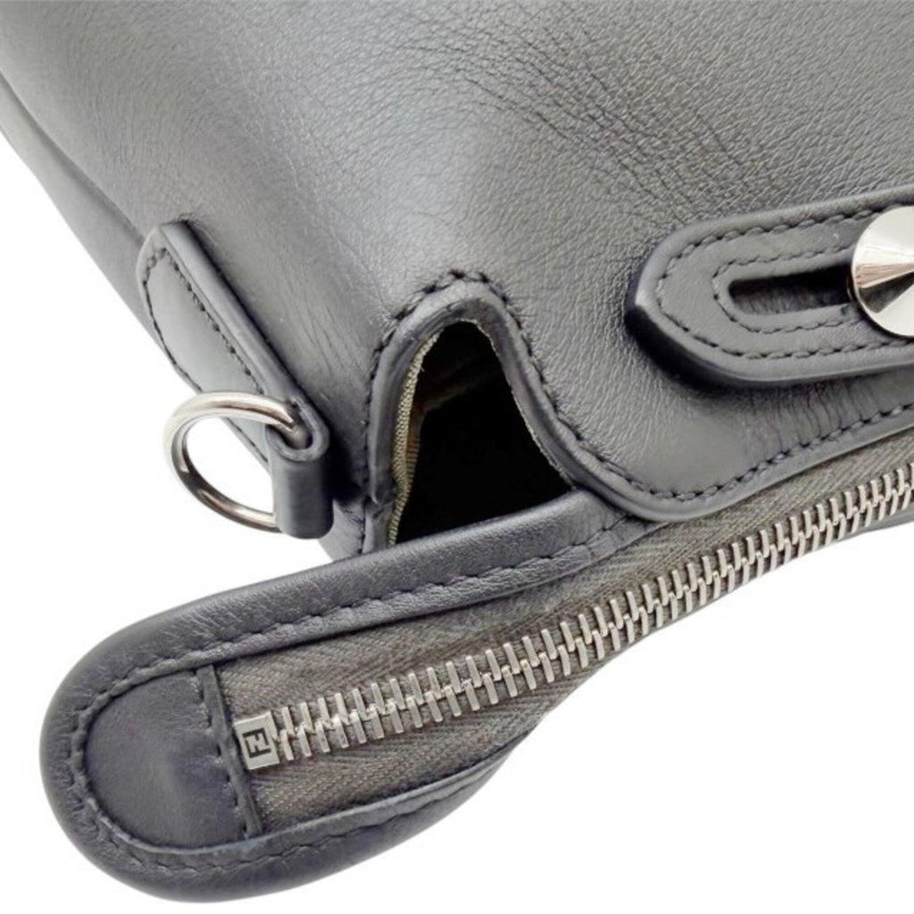 Fendi By The Way Black Leather Shoulder Bag (Pre-Owned)