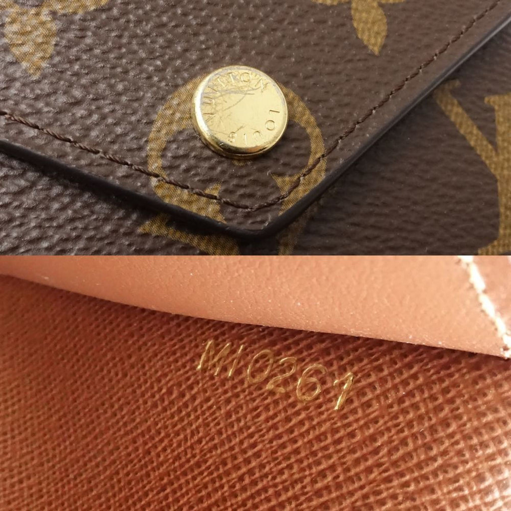 Louis Vuitton Brown Canvas Wallet (Tri-Fold) (Pre-Owned)