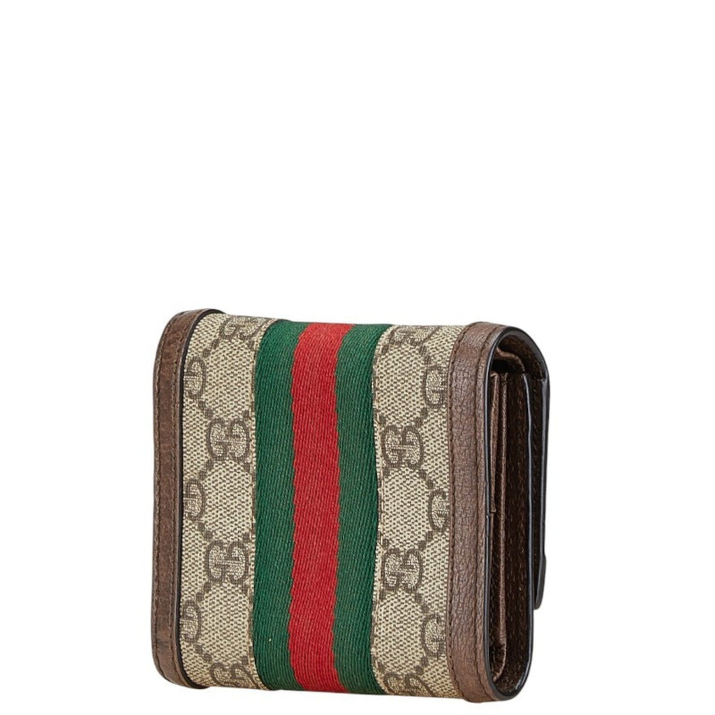 Gucci Brown Pvc Leather Wallet (Tri-Fold) (Pre-Owned)