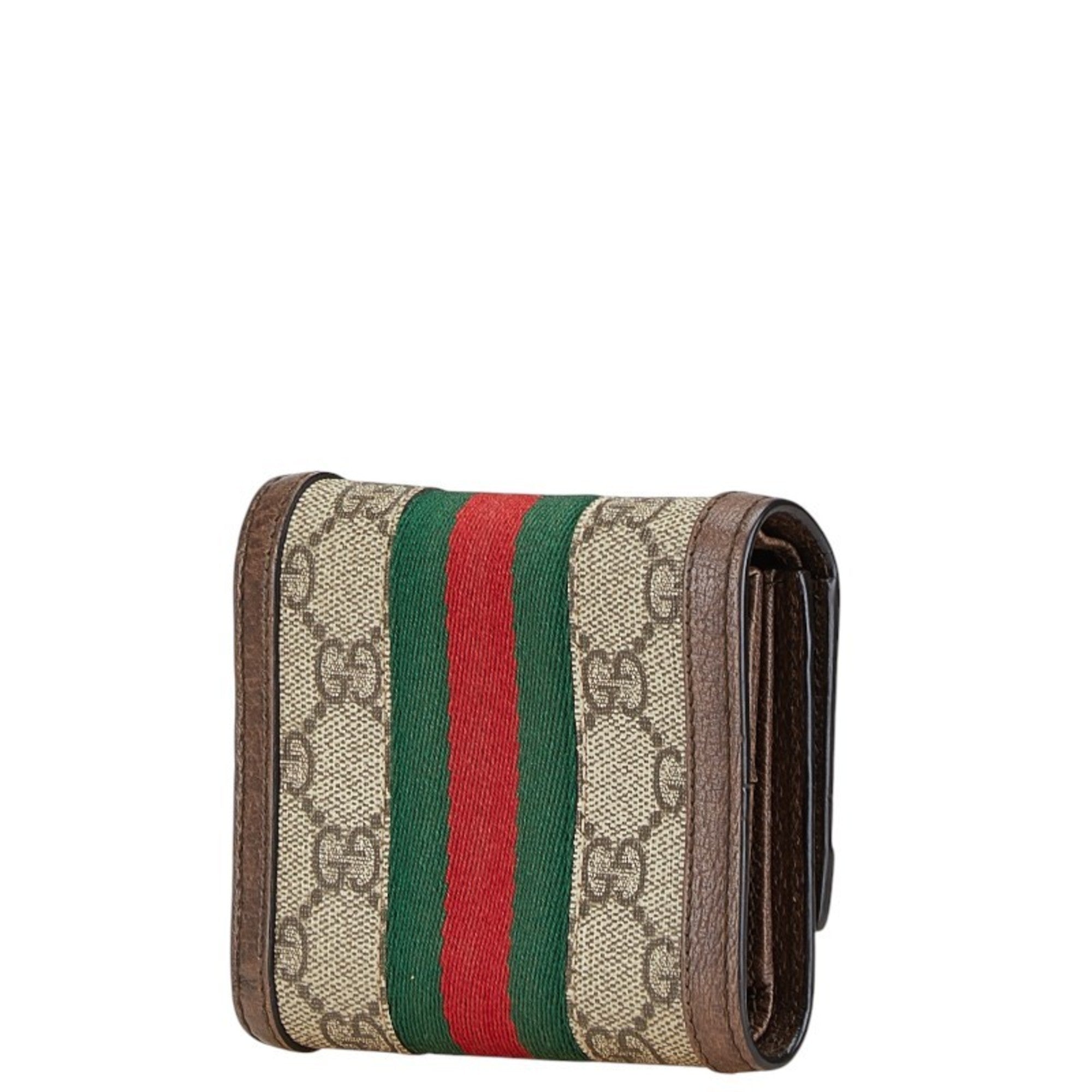 Gucci Brown Pvc Leather Wallet (Tri-Fold) (Pre-Owned)