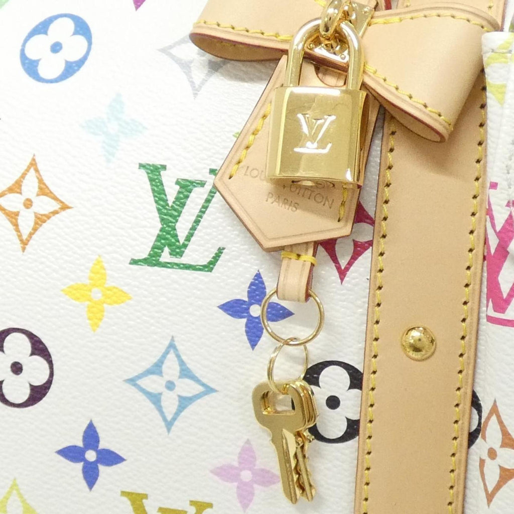 Louis Vuitton Monogram Multicolore White Coated Canvas Boston Bag (Pre-Owned)