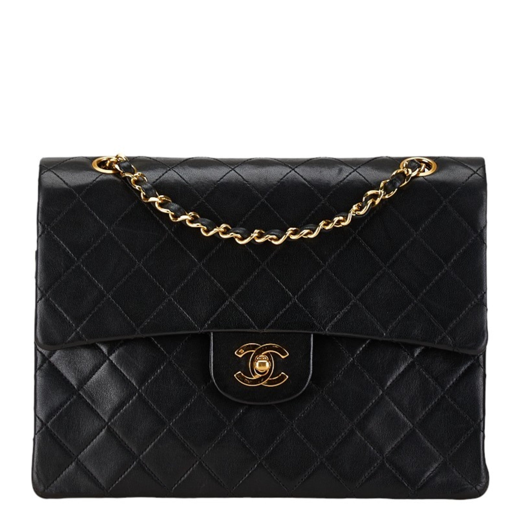 Chanel Black Handbag Shoulder Bag (Pre-Owned)