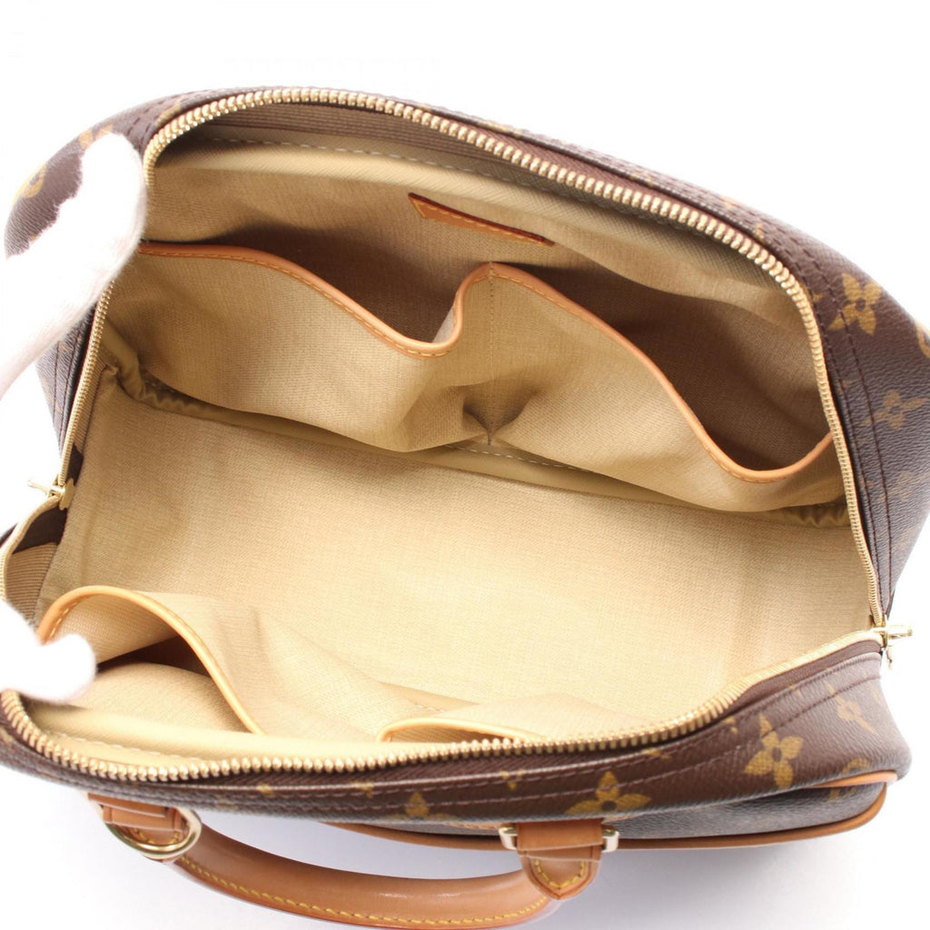 Louis Vuitton Brown Coated Canvas Pvc Monogram Leather Handbag (Pre-Owned)