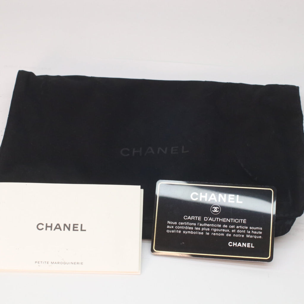 Chanel Black Blue Leather Shoulder Bag (Pre-Owned)