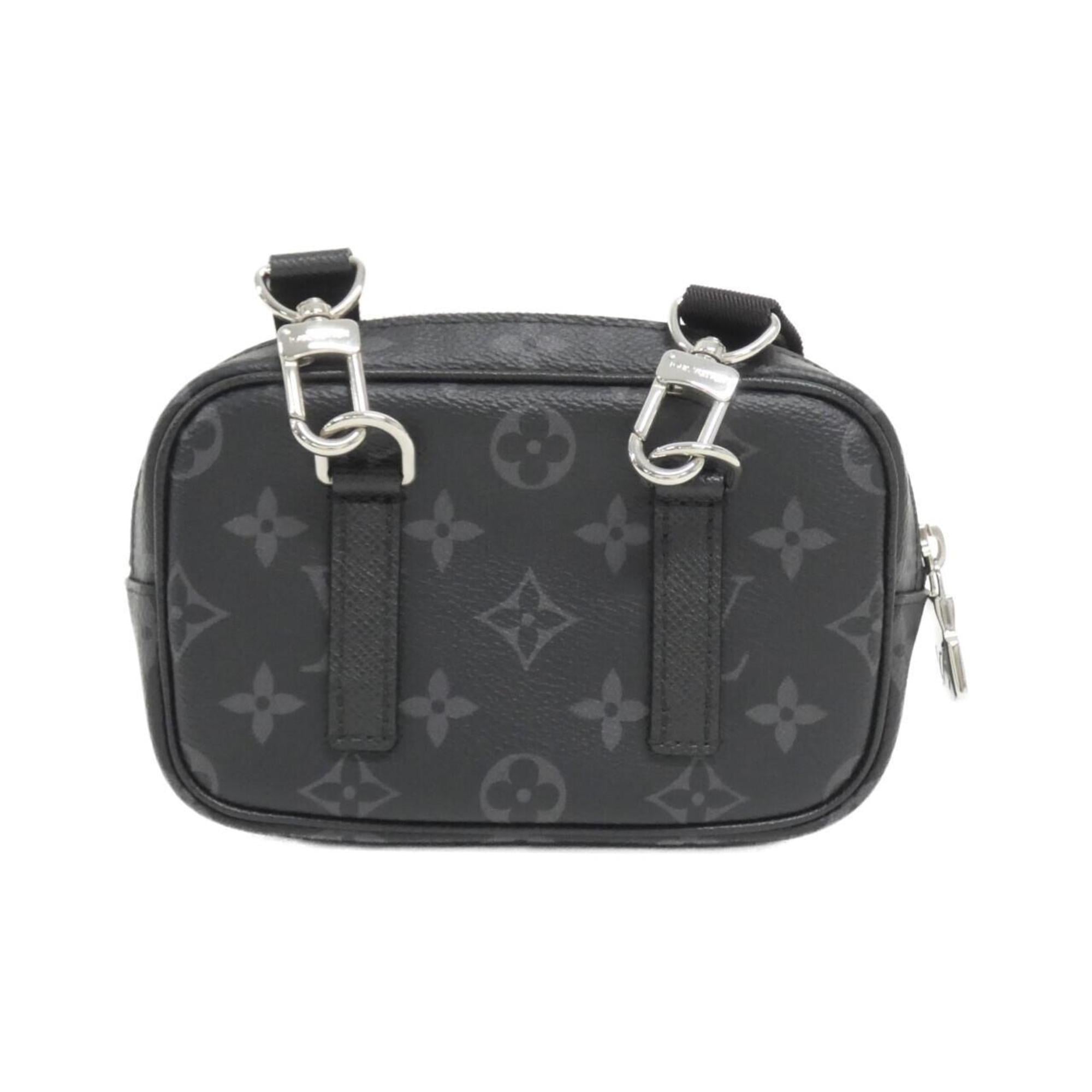 Louis Vuitton Black Coated Canvas Pochette Shoulder Bag (Pre-Owned)