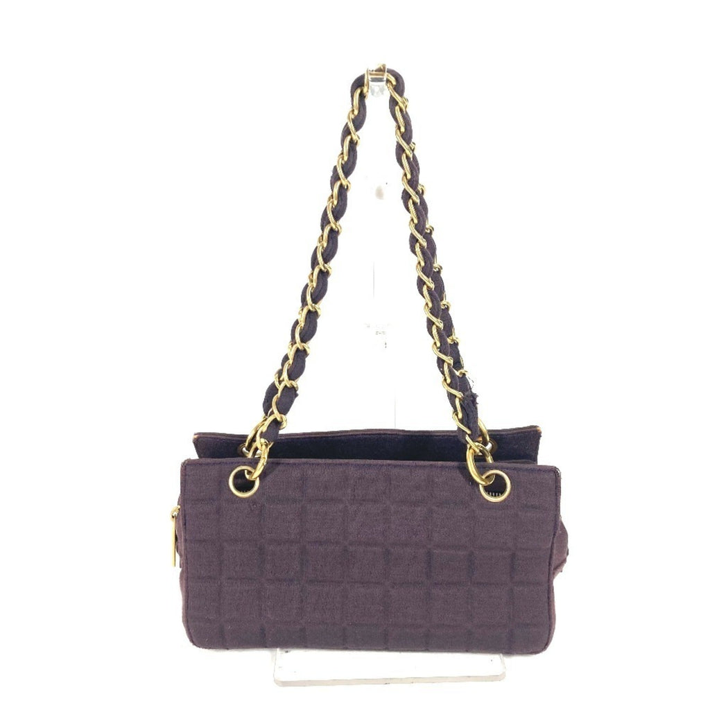 Chanel Purple Jersey Shoulder Bag (Pre-Owned)