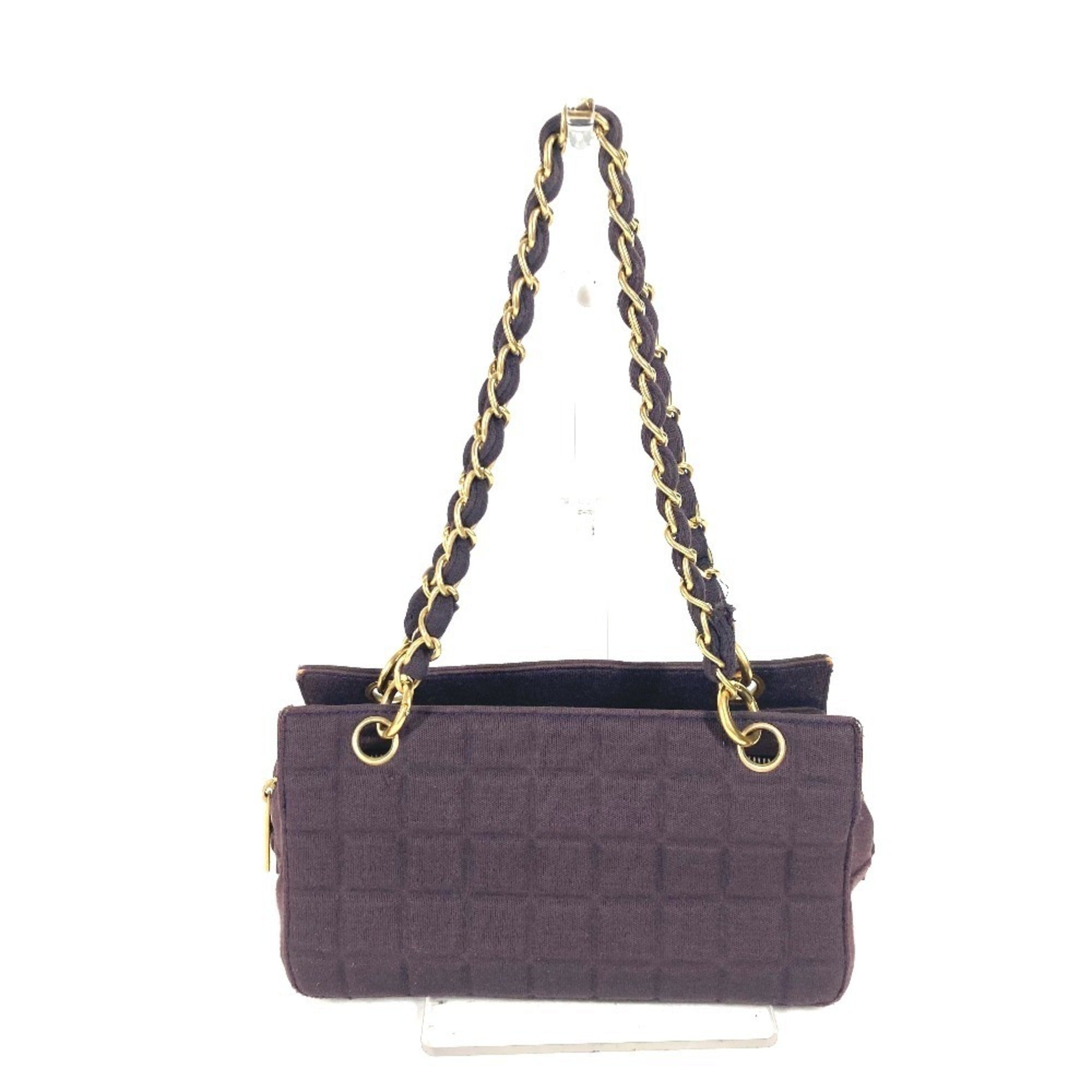 Chanel Purple Jersey Shoulder Bag (Pre-Owned)
