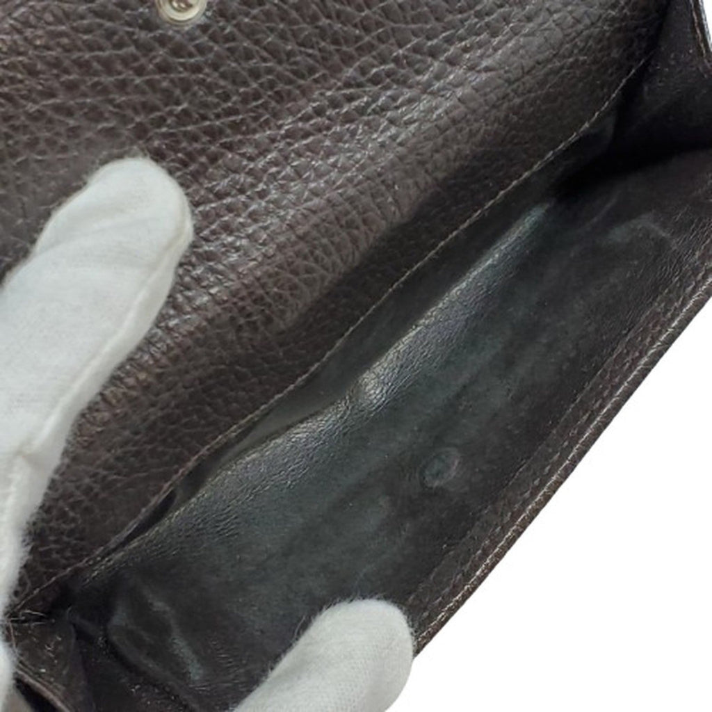Gucci Brown Gg Canvas Long Wallet (Bi-Fold) (Pre-Owned)