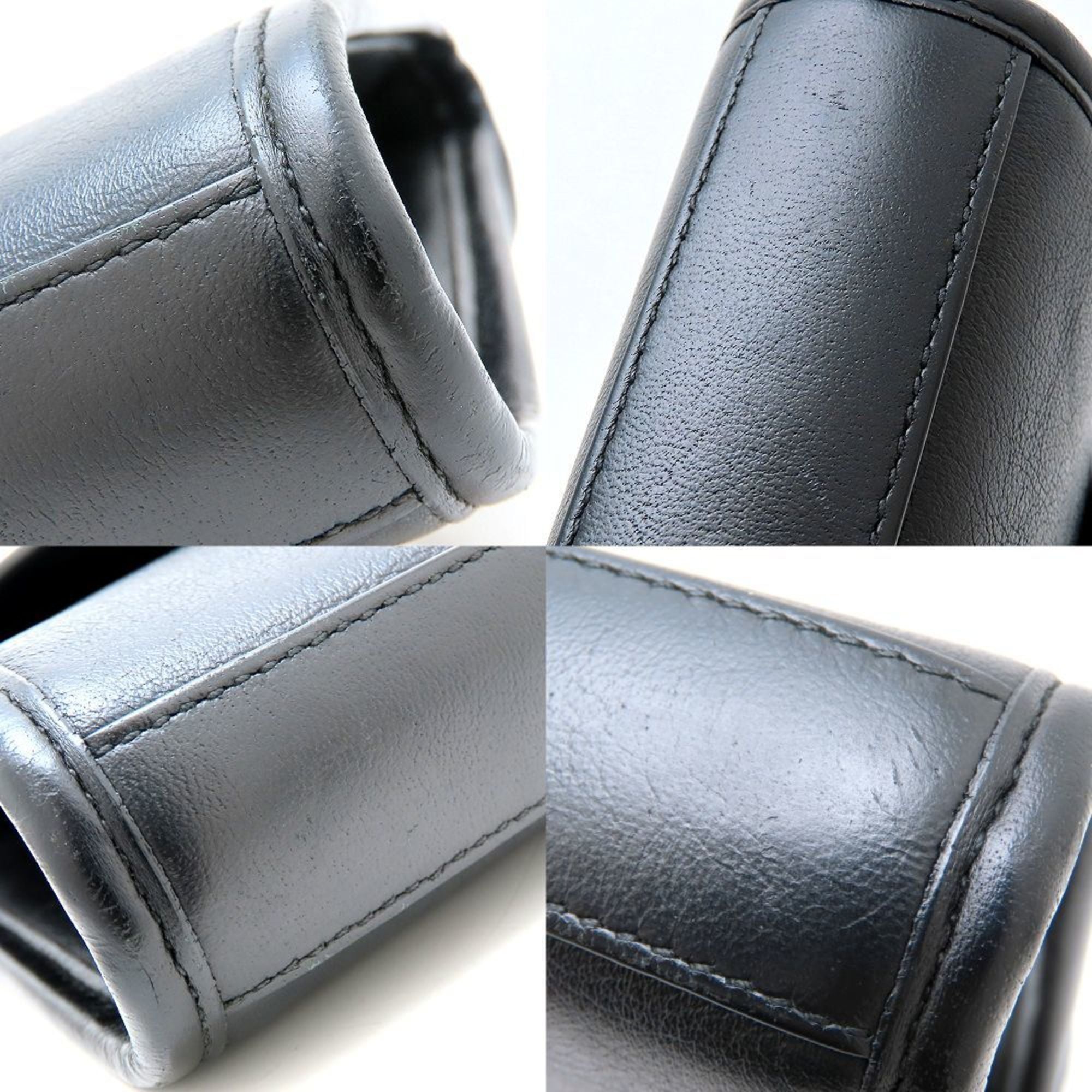 Gucci Black Leather Shoulder Bag (Pre-Owned)