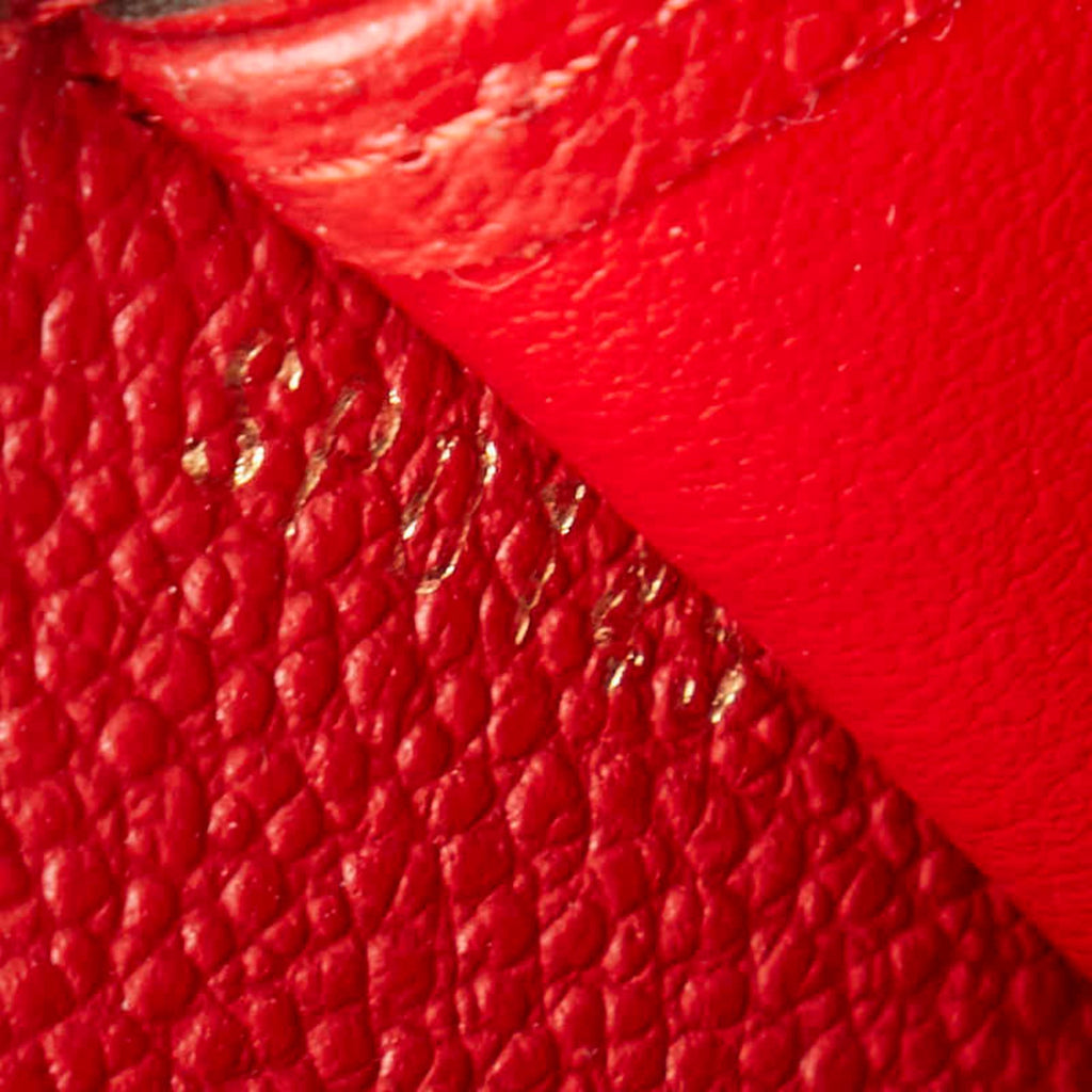 Louis Vuitton Auriane Red Color Leather Coin Purse/Coin Case (Pre-Owned)
