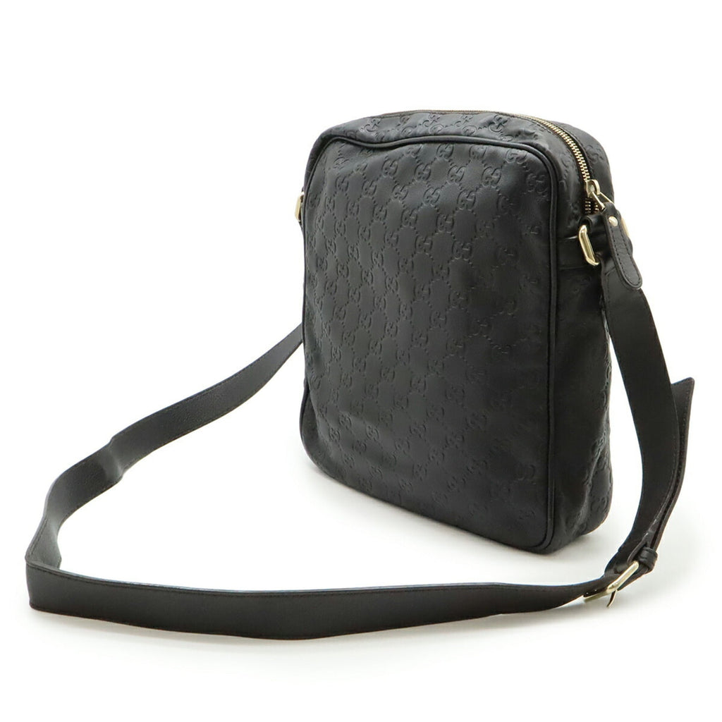 Gucci Brown Dark Brown Leather Shoulder Bag (Pre-Owned)