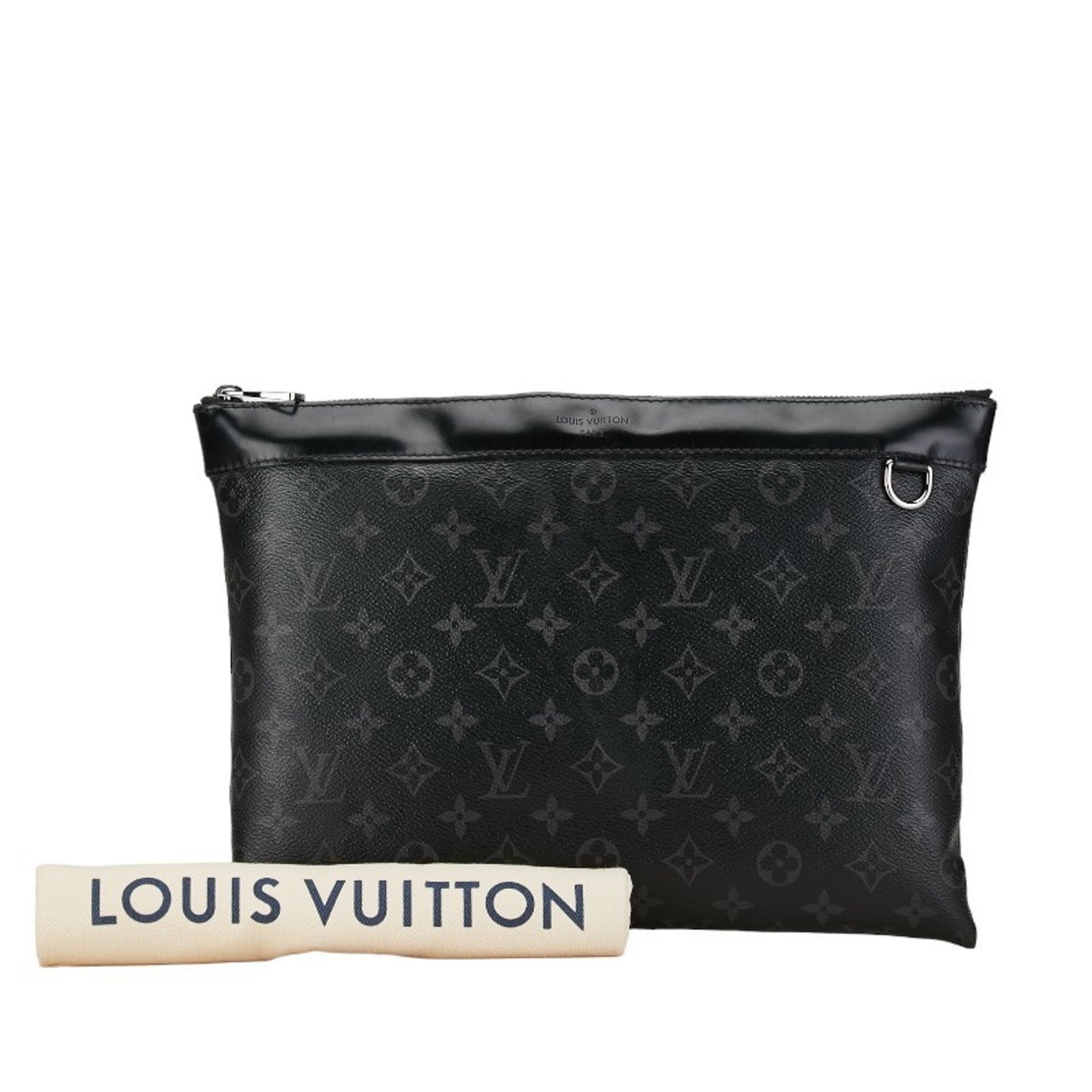 Louis Vuitton Black Monogram Eclipse Clutch Bag Pouch (Pre-Owned)
