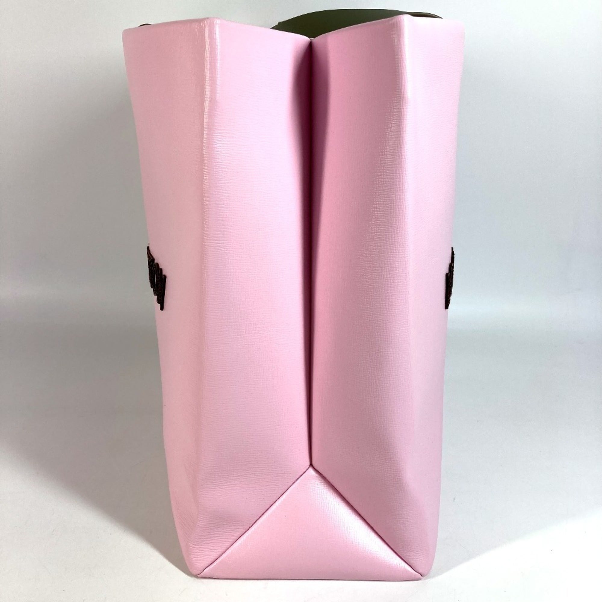 Louis Vuitton Pink Leather Shopping Bag Shoulder Bag Tote Bag (Pre-Owned)