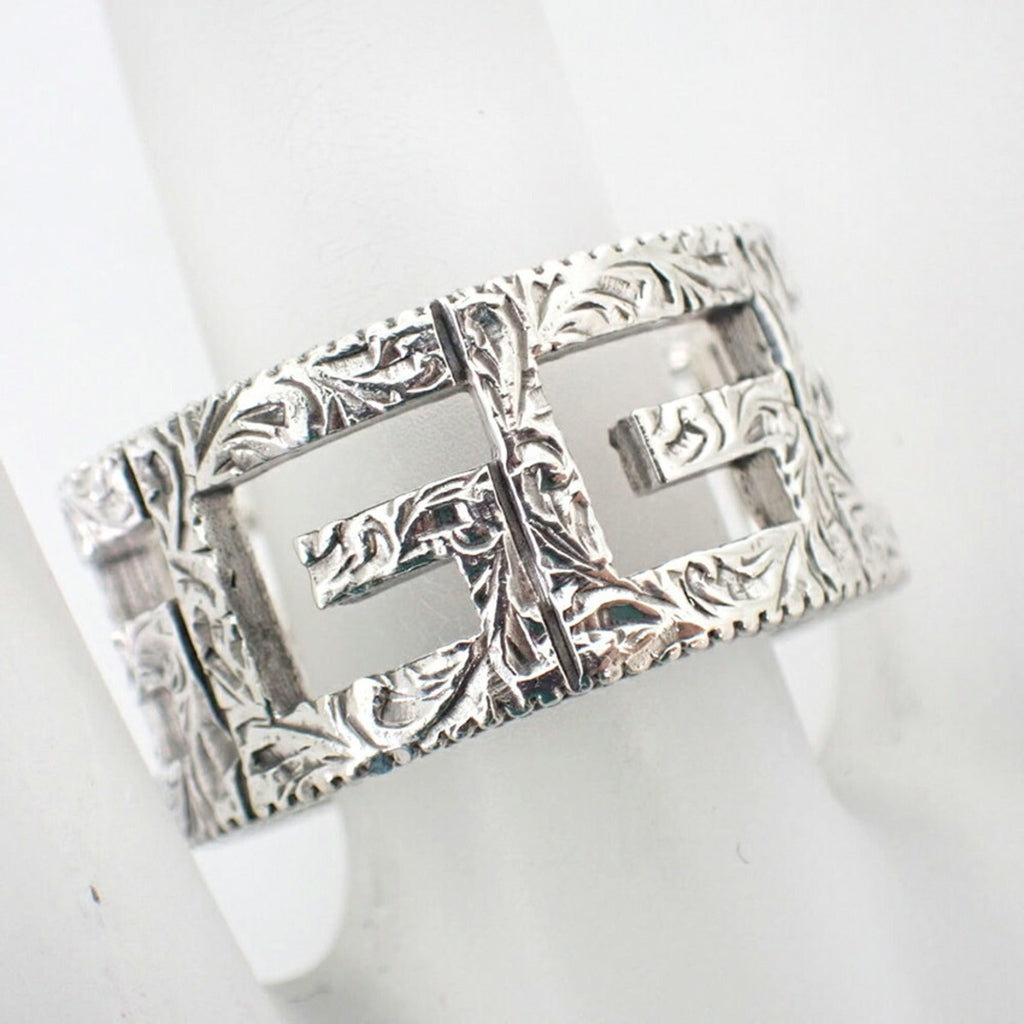 Gucci Silver Sterling Silver 925 Band Ring (Pre-Owned)
