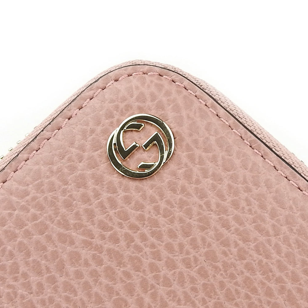 Gucci Pink Leather Long Wallet (Bi-Fold) (Pre-Owned)