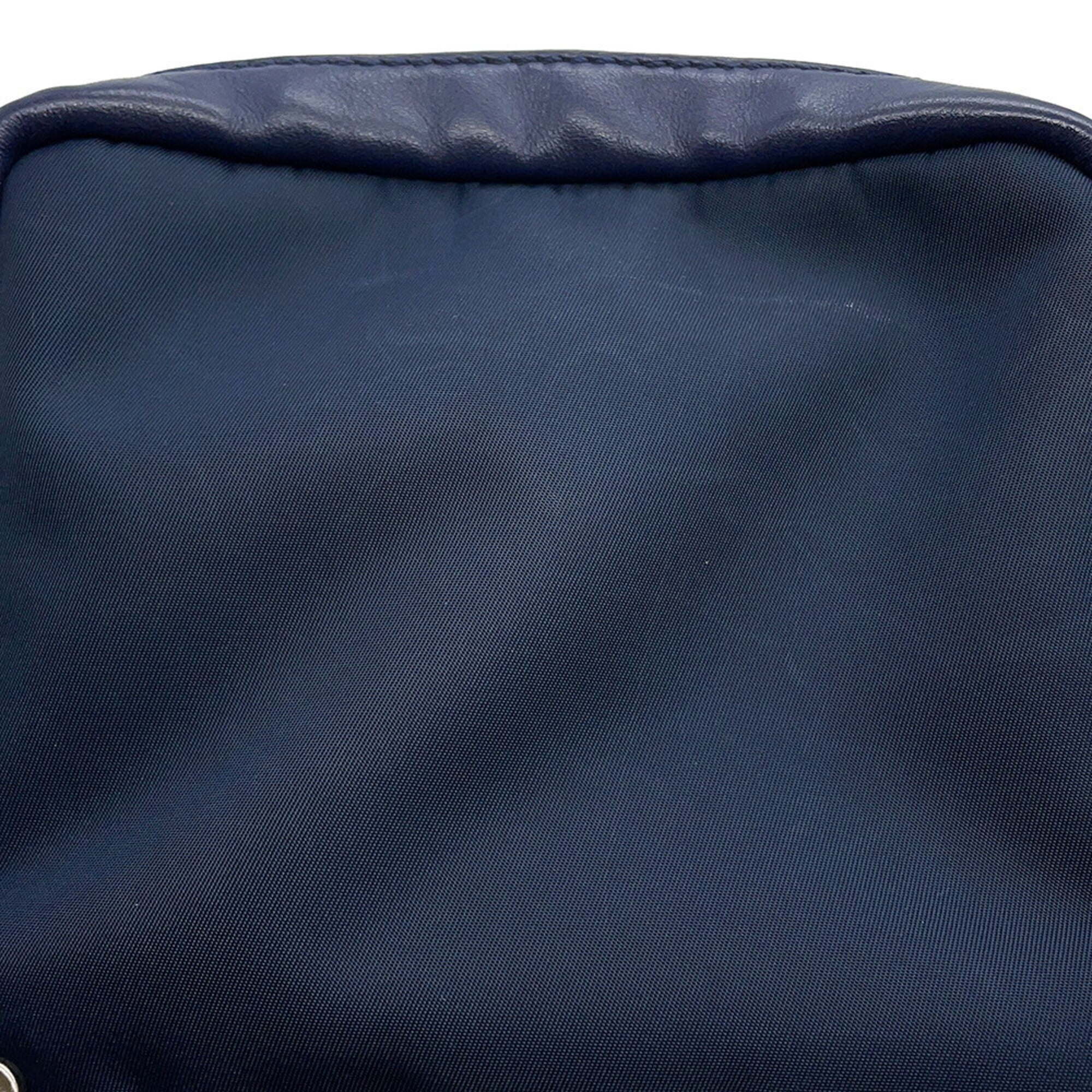 Fendi Navy Nylon Handbag Sling Bag (Pre-Owned)