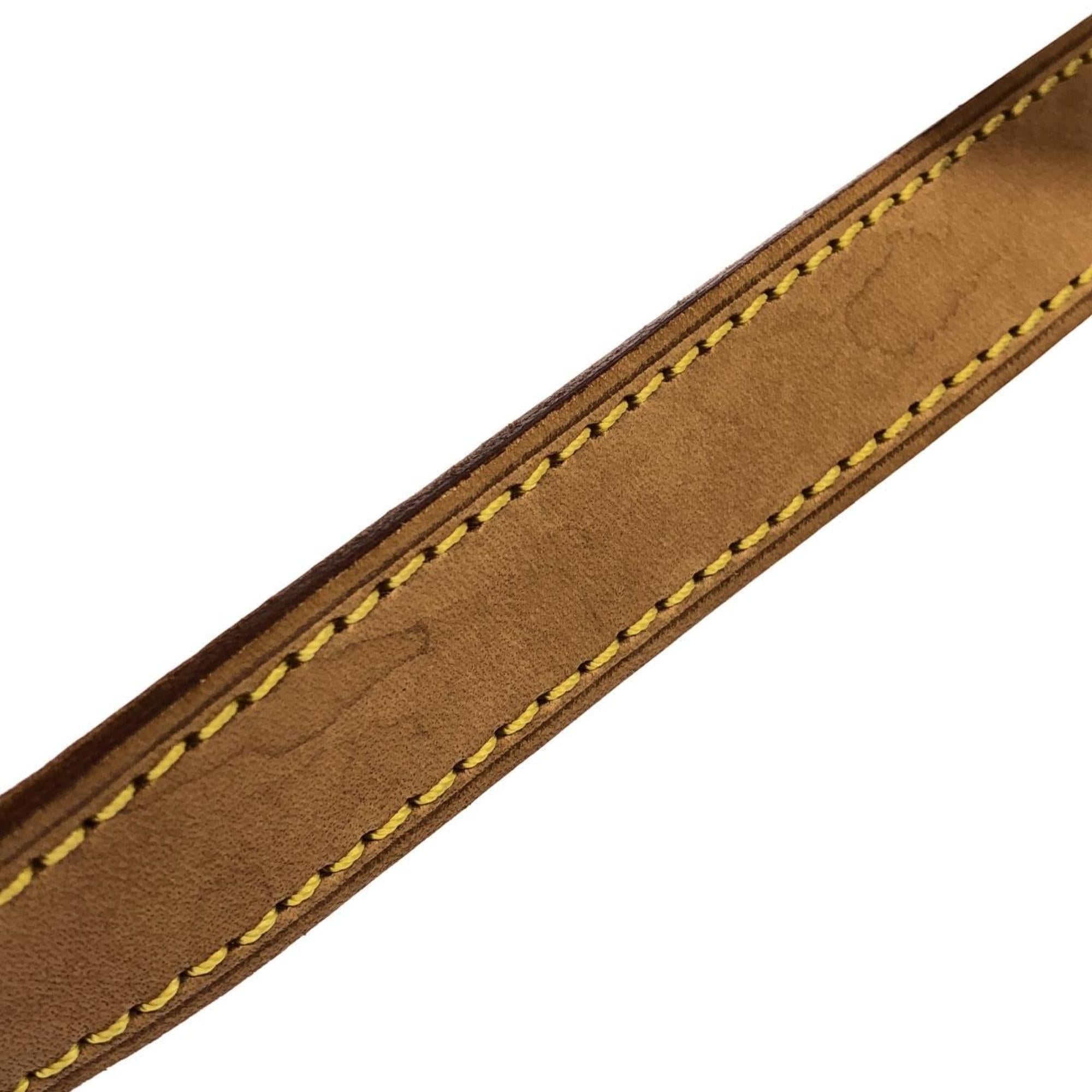 Louis Vuitton Marron Coated Canvas Pochette Shoulder Bag (Pre-Owned)