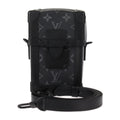 Louis Vuitton Black Gray Leather Pochette Pouch Shoulder Bag (Pre-Owned)