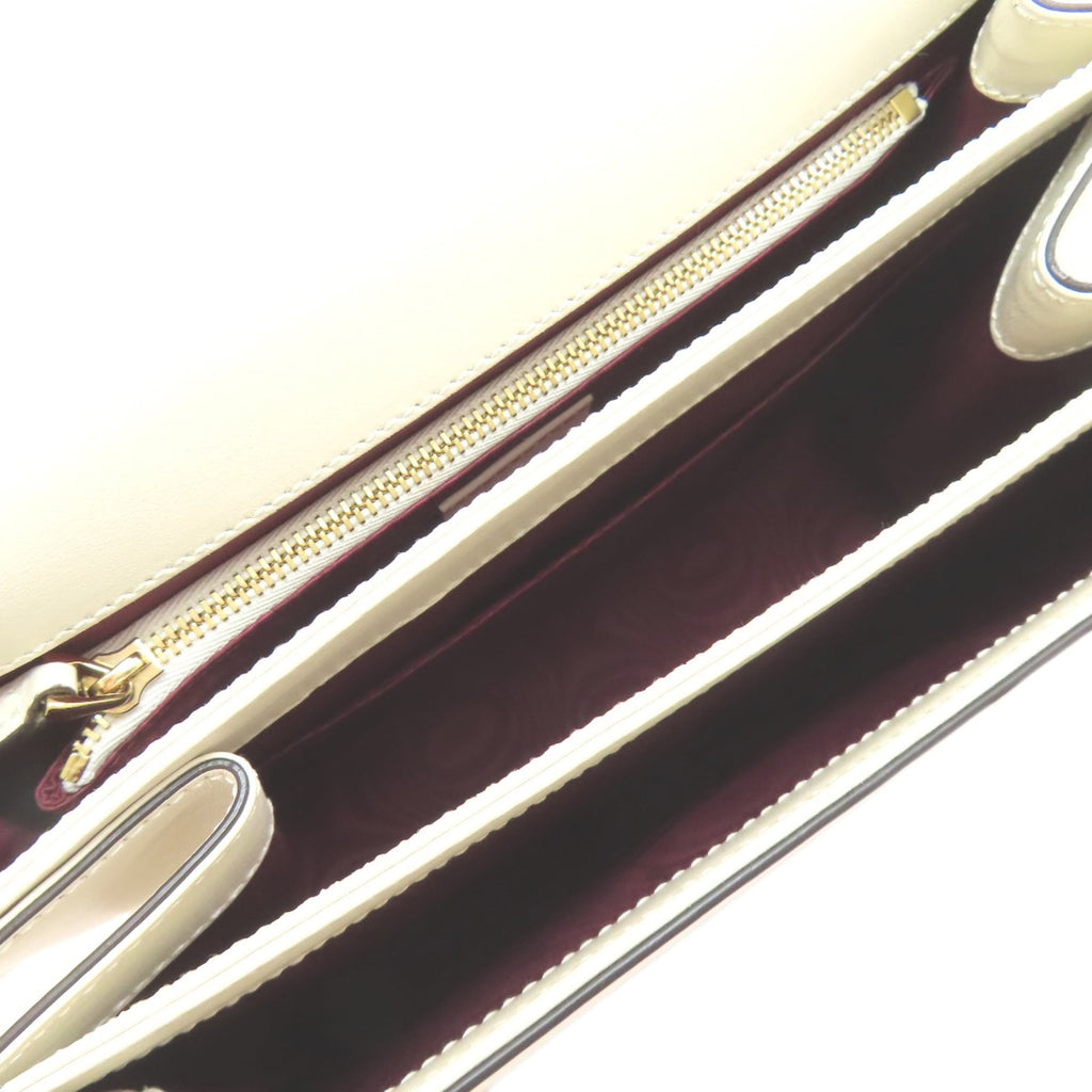 Gucci White Leather Shoulder Bag (Pre-Owned)